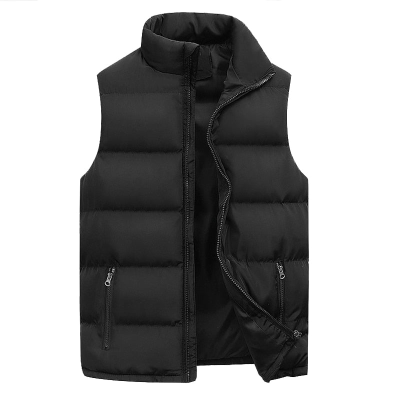 CHRISTOPH - Bodywarmer - gevoerd met opstaande kraag en rits