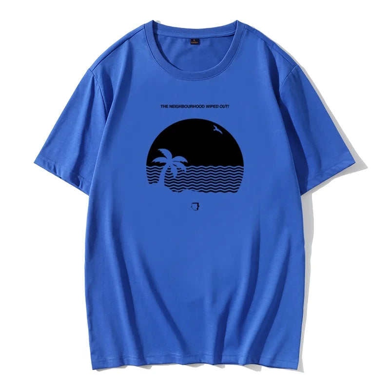 SERGIO - Heren Bedrukt Strand T-Shirt