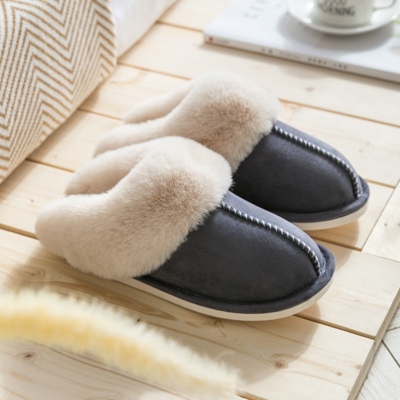 KLARA - Dames winterwarmende bonten pantoffels