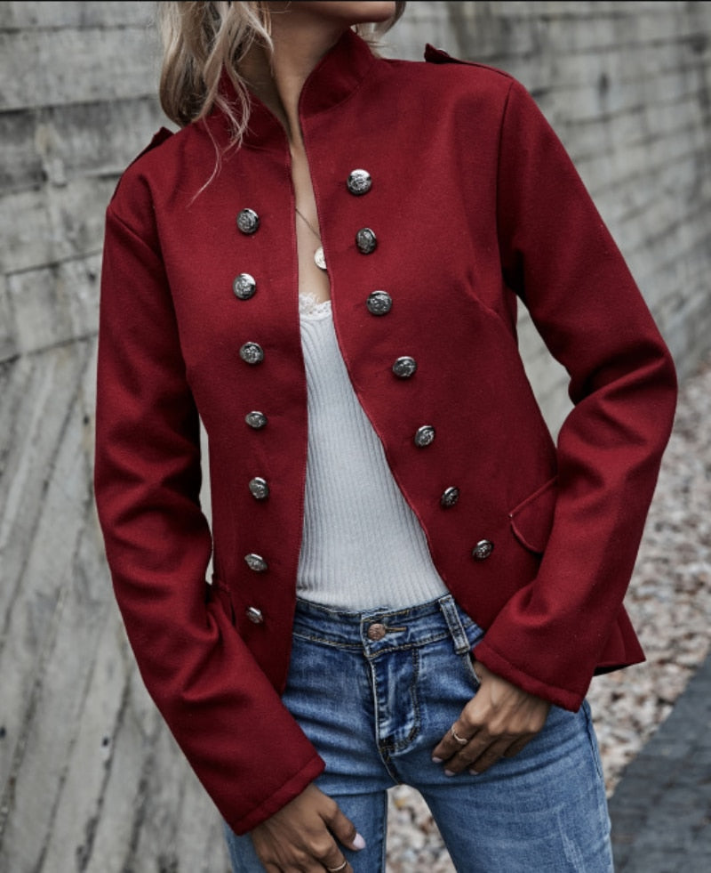 MARIT - Premium blazer met knopen en zakken