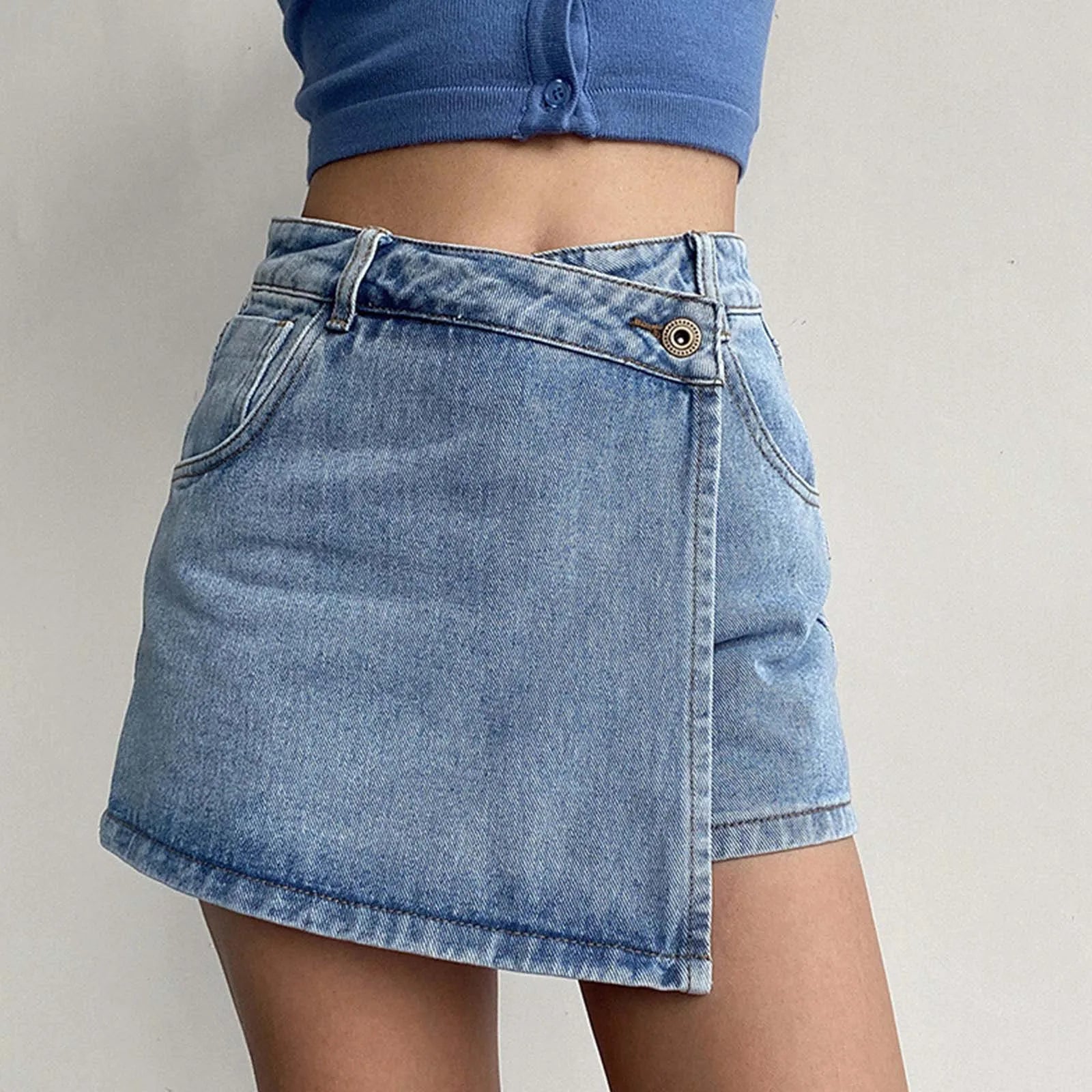 BRYONY - Vintage Denim A-lijn Rok