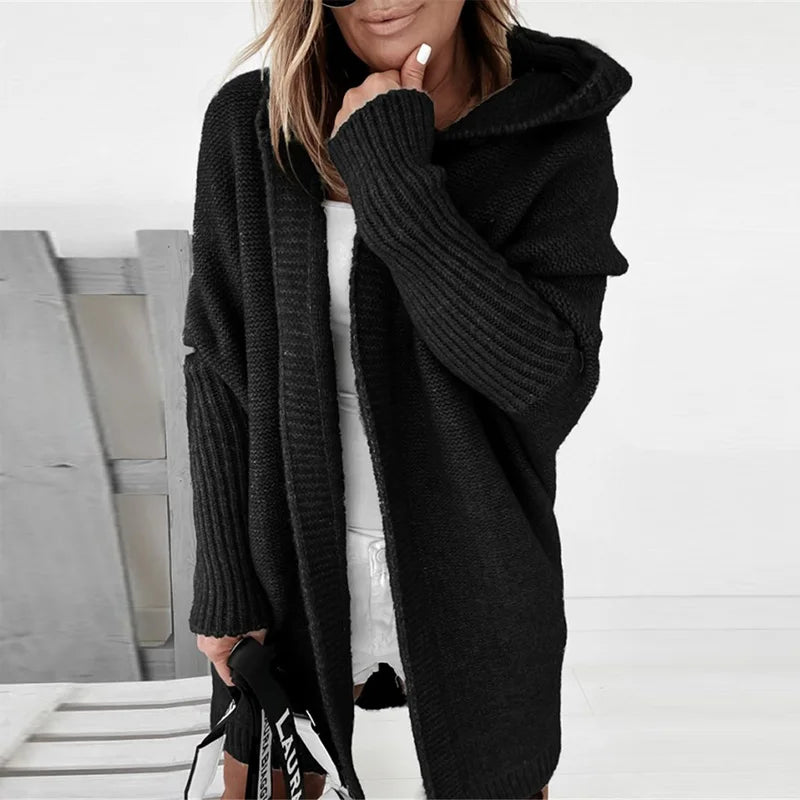 VESPERTINE - Elegant Gebreide Hoodie Vest