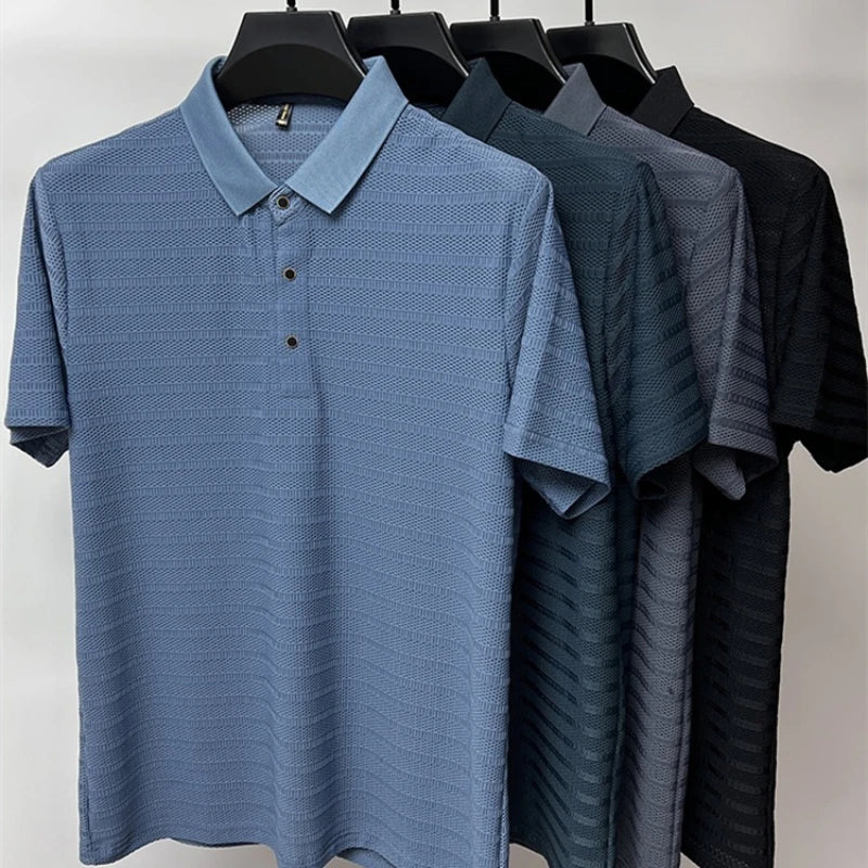ADRIAEN - Premium zijden poloshirt voor heren