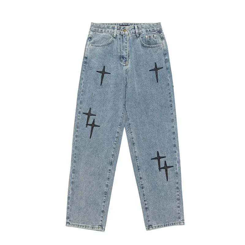 ISTVAN - Modieuze Loose Fit Denim Jeans