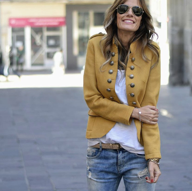 MARIT - Premium blazer met knopen en zakken