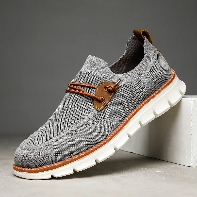 KARL - Heren Gebreide Mesh Ademende Rij-Mocassins