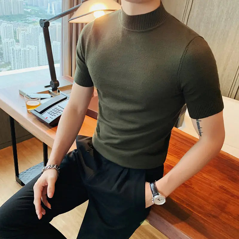 JAVIER - Zomer Slim Gebreid T-Shirt