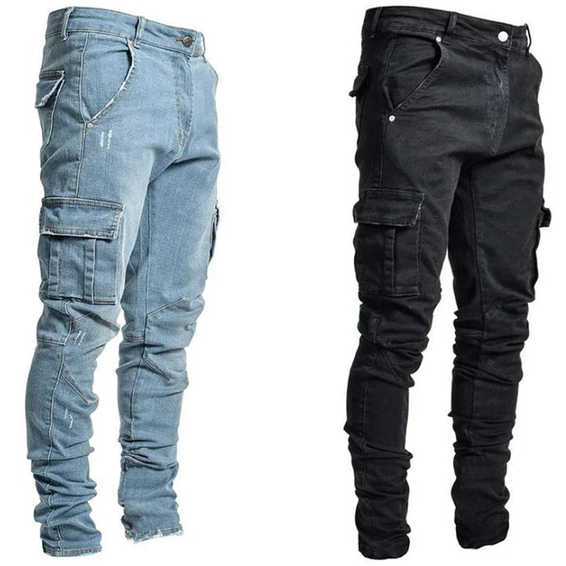 TIBOR - Modieuze Multi-Zakken Jeans