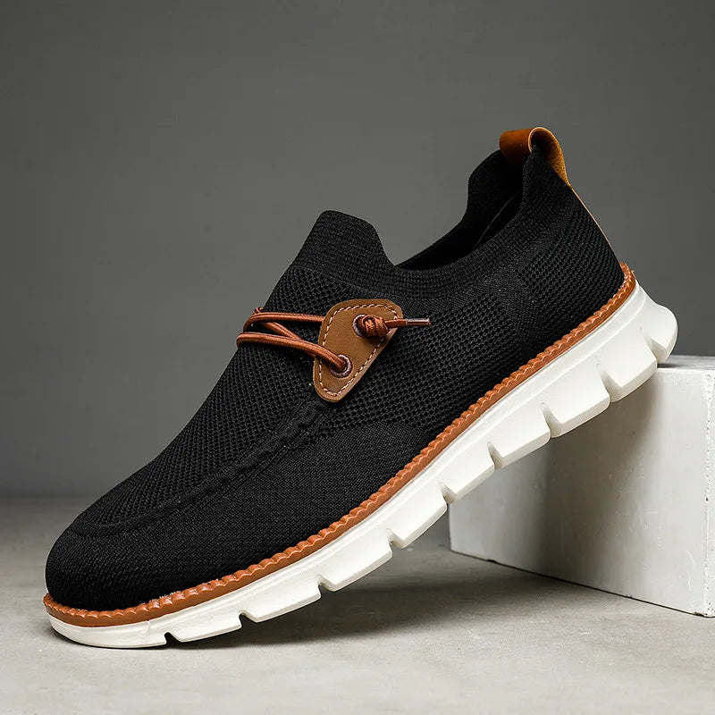 KARL - Heren Gebreide Mesh Ademende Rij-Mocassins