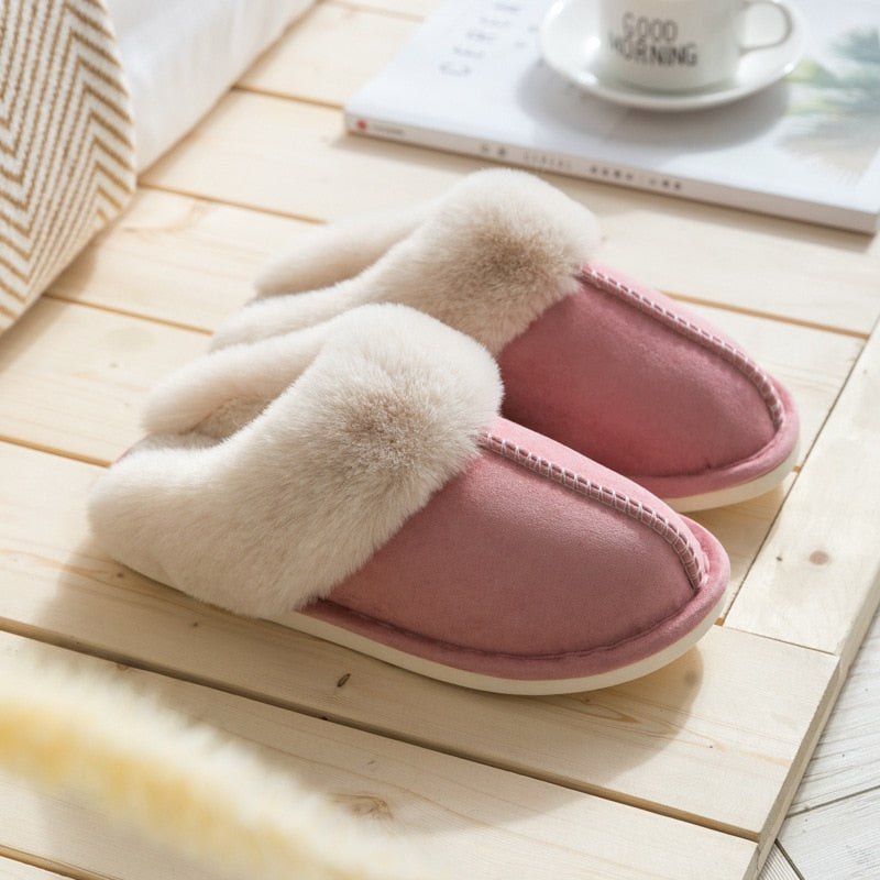 KLARA - Dames winterwarmende bonten pantoffels
