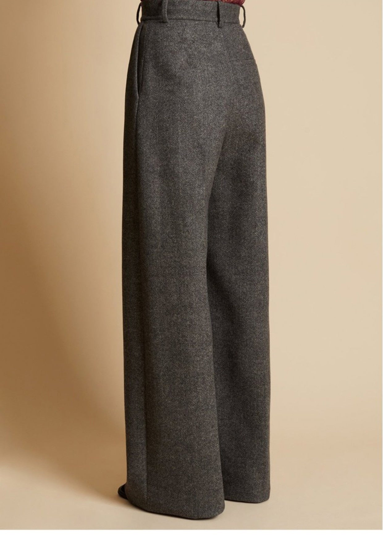 EMMA - Wijde damesbroek - High waist broek met wijde pijpen