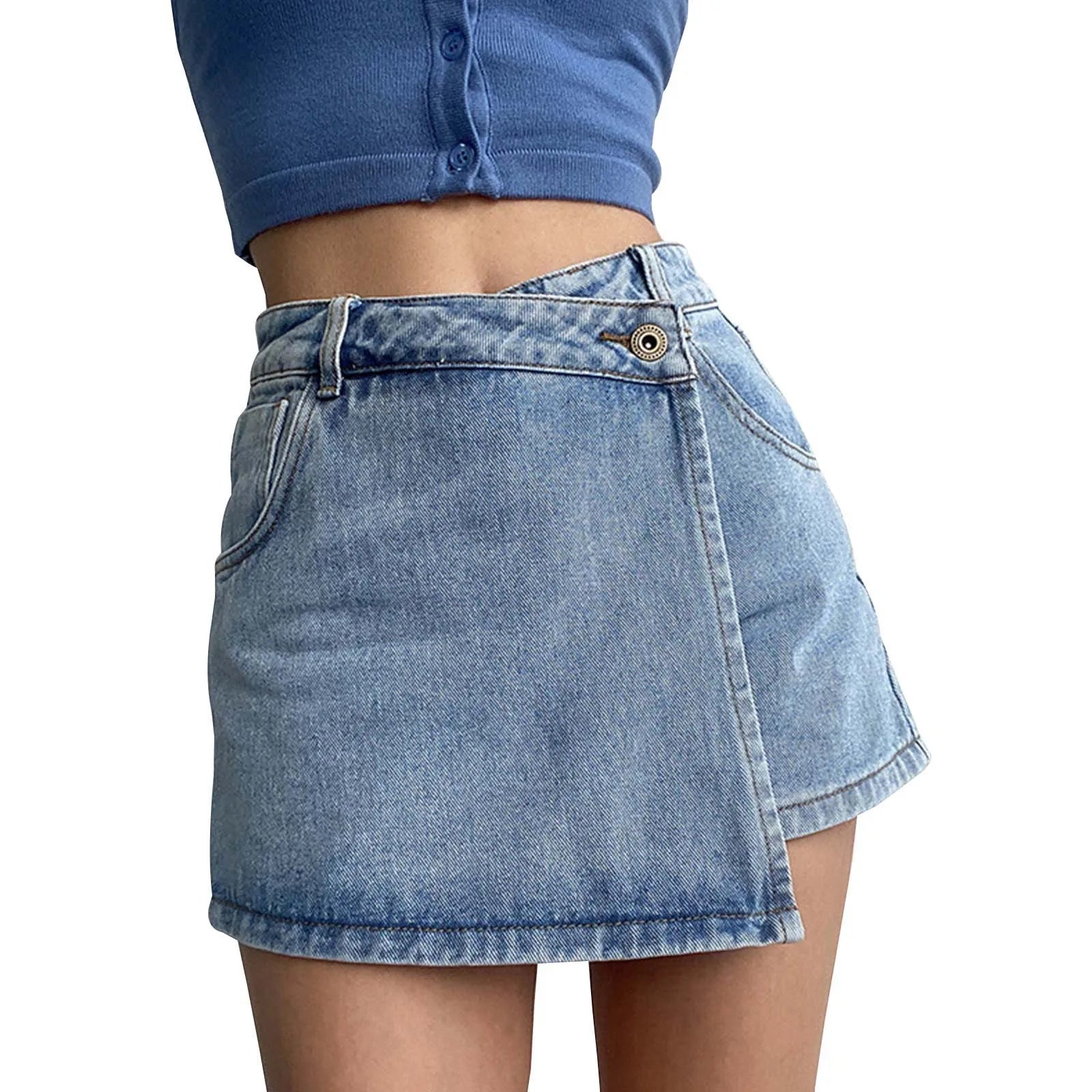 BRYONY - Vintage Denim A-lijn Rok