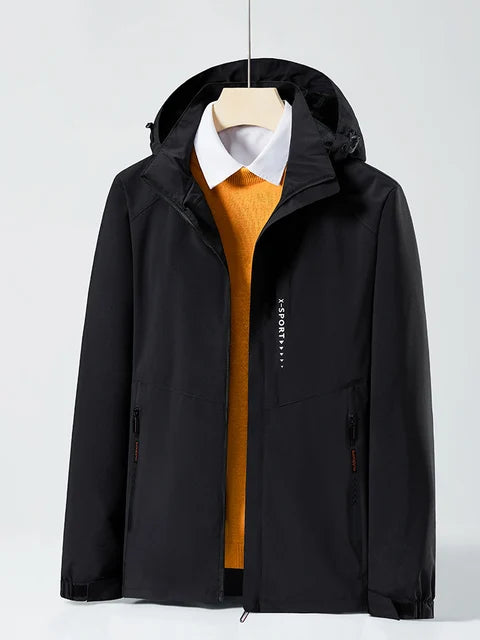 SAM - Unisex casual waterdichte windjack met afneembare capuchon