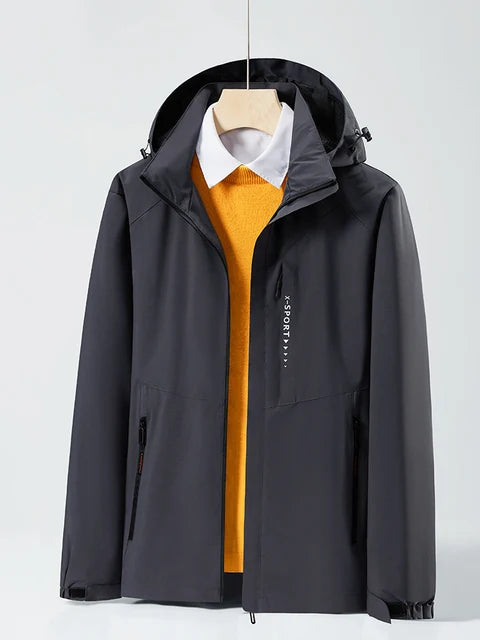 SAM - Unisex casual waterdichte windjack met afneembare capuchon