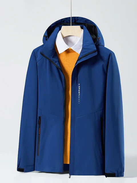 SAM - Unisex casual waterdichte windjack met afneembare capuchon