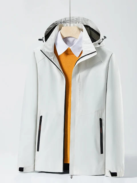 SAM - Unisex casual waterdichte windjack met afneembare capuchon