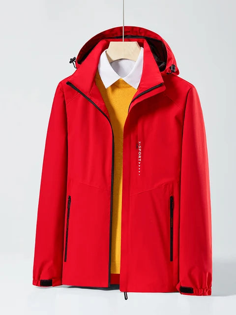 SAM - Unisex casual waterdichte windjack met afneembare capuchon