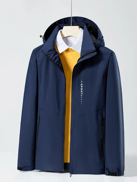 SAM - Unisex casual waterdichte windjack met afneembare capuchon