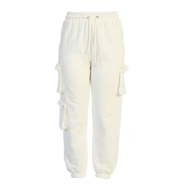 THERESIA - Dames Jogger Sweatpants met hoge taille en trekkoordsluiting