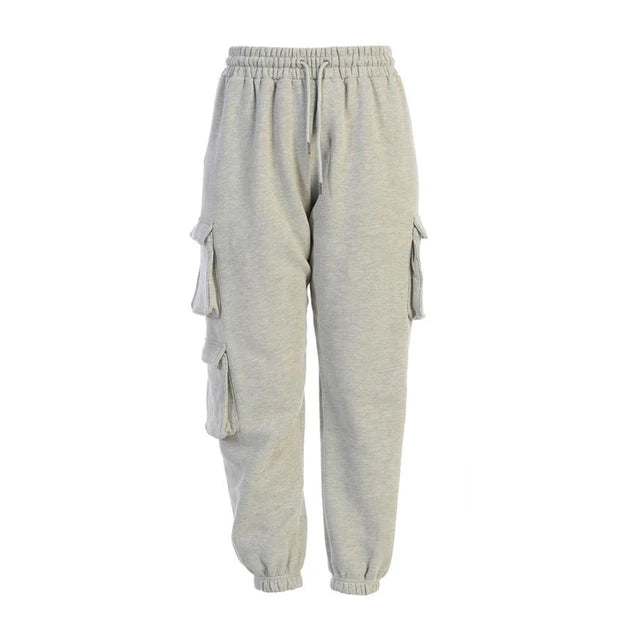 THERESIA - Dames Jogger Sweatpants met hoge taille en trekkoordsluiting
