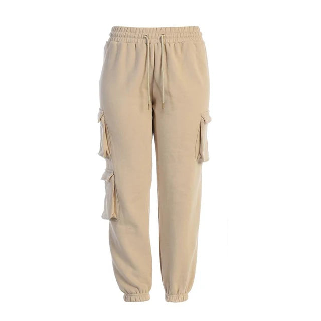 THERESIA - Dames Jogger Sweatpants met hoge taille en trekkoordsluiting