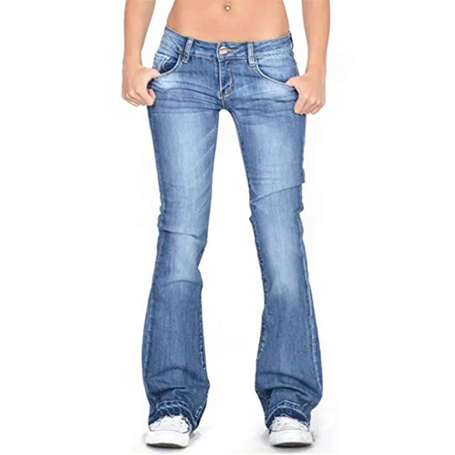 ADRIANA - Moderne flared jeans voor vrouwen