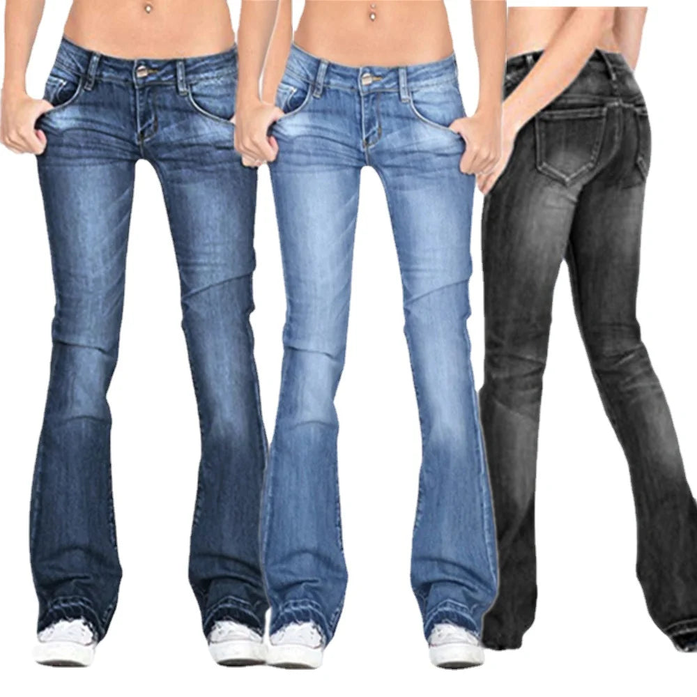 ADRIANA - Moderne flared jeans voor vrouwen