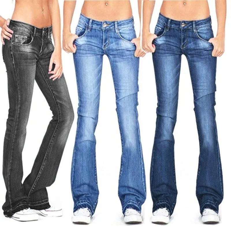 ADRIANA - Moderne flared jeans voor vrouwen