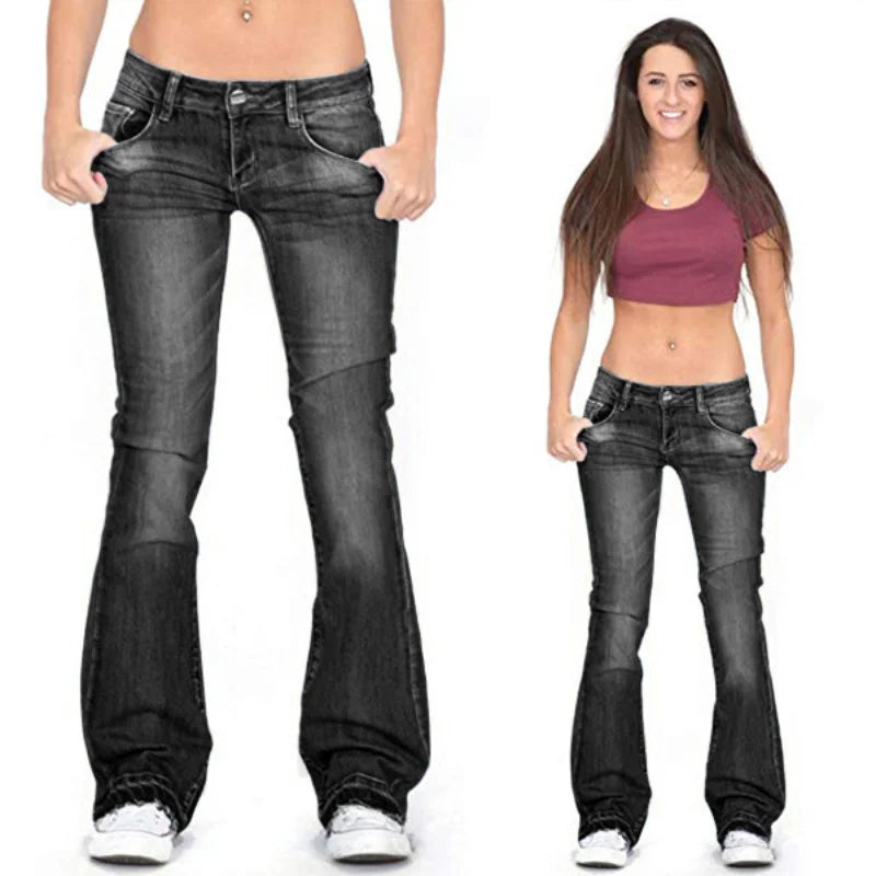ADRIANA - Moderne flared jeans voor vrouwen