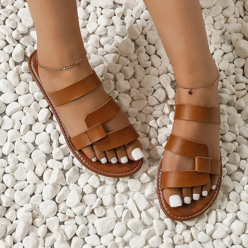MEIKE - Outdoor Zomersandalen met Open Neus en Plateauzool