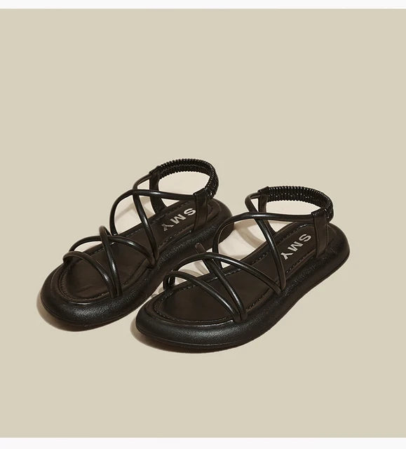CAROLIJN - Verhoogde Casual Romeinse Sandalen met Dikke Zool voor Vrouwen