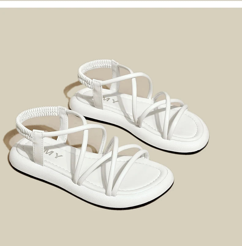 CAROLIJN - Verhoogde Casual Romeinse Sandalen met Dikke Zool voor Vrouwen