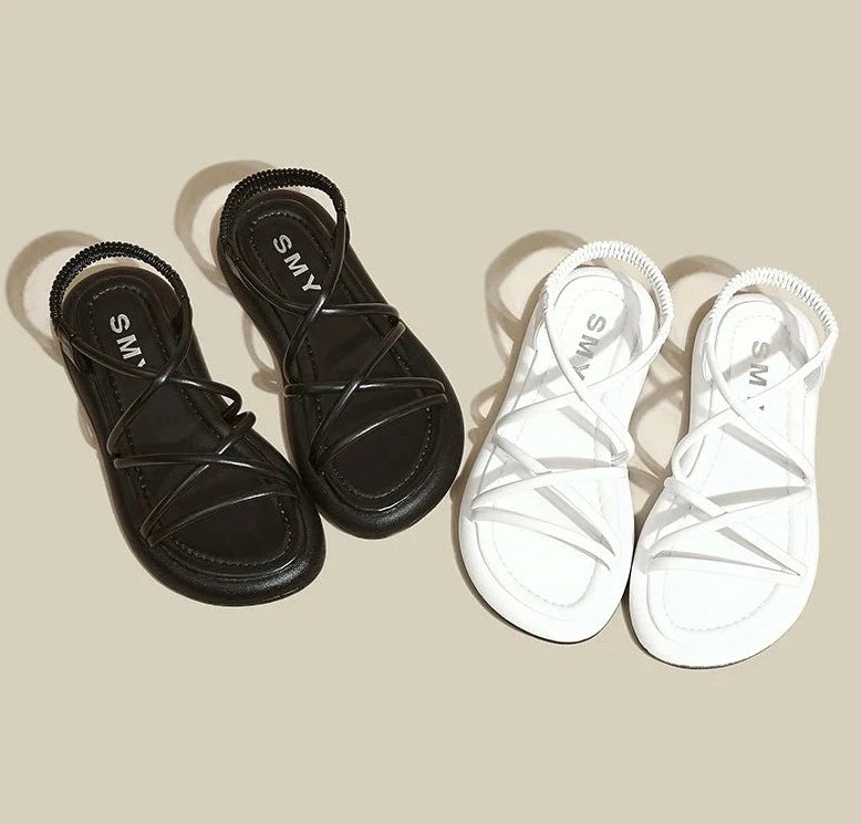 CAROLIJN - Verhoogde Casual Romeinse Sandalen met Dikke Zool voor Vrouwen