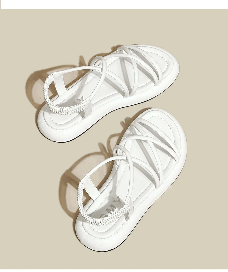 CAROLIJN - Verhoogde Casual Romeinse Sandalen met Dikke Zool voor Vrouwen