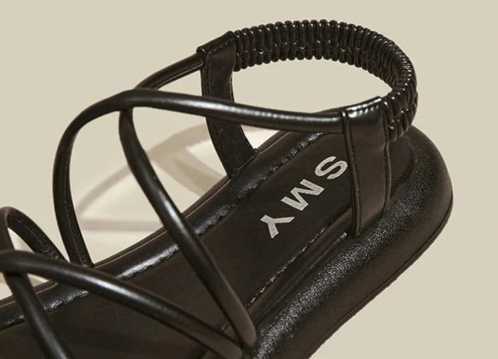 CAROLIJN - Verhoogde Casual Romeinse Sandalen met Dikke Zool voor Vrouwen