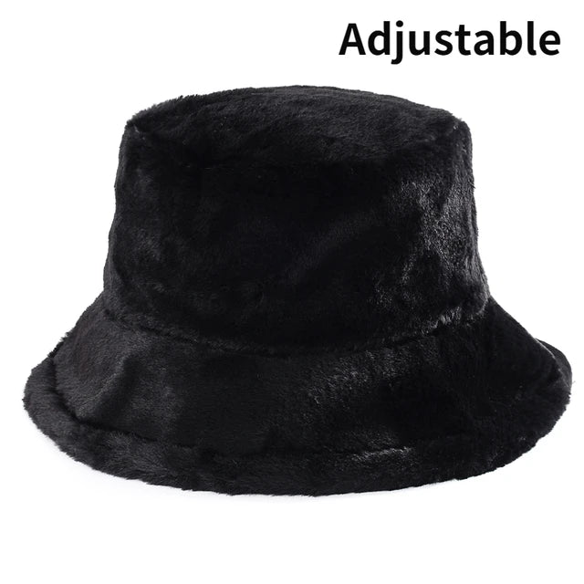 Jasmijn - Winterkoe Luipaard nepbont buckethat