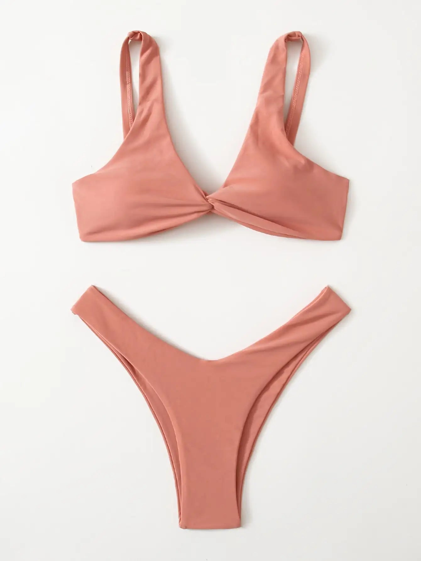 ELKE - Dames Bikini Set met hoge beenuitsnijding en bandage - Push-Up