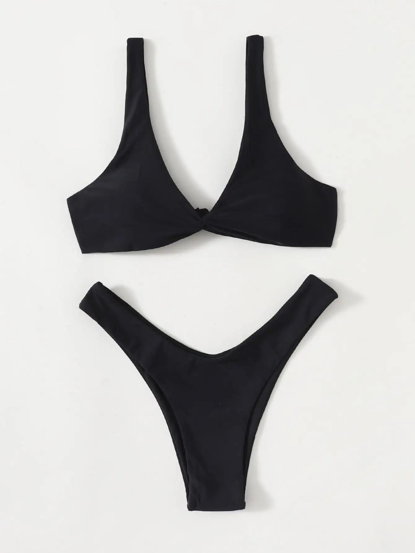 ELKE - Dames Bikini Set met hoge beenuitsnijding en bandage - Push-Up