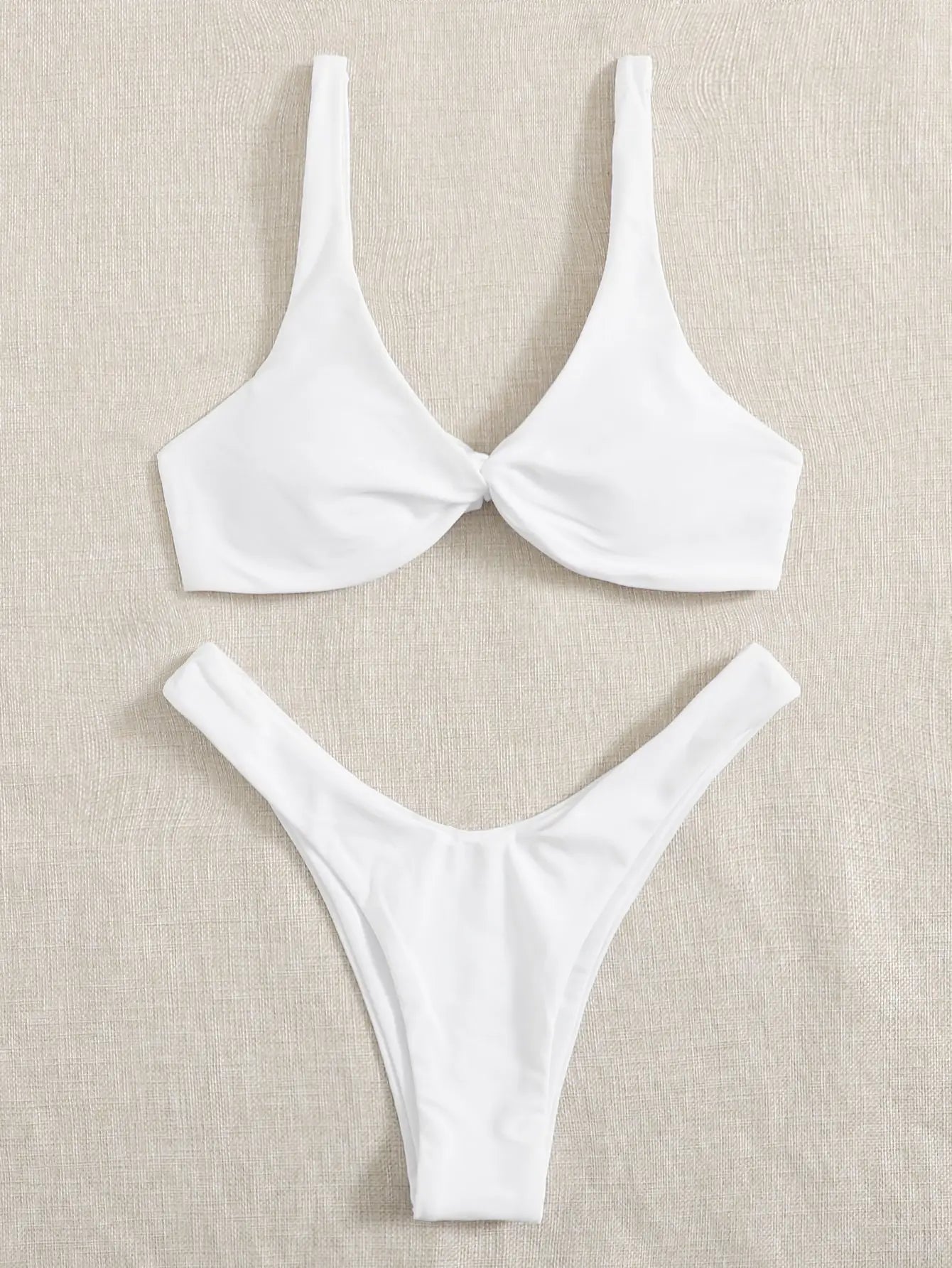 ELKE - Dames Bikini Set met hoge beenuitsnijding en bandage - Push-Up