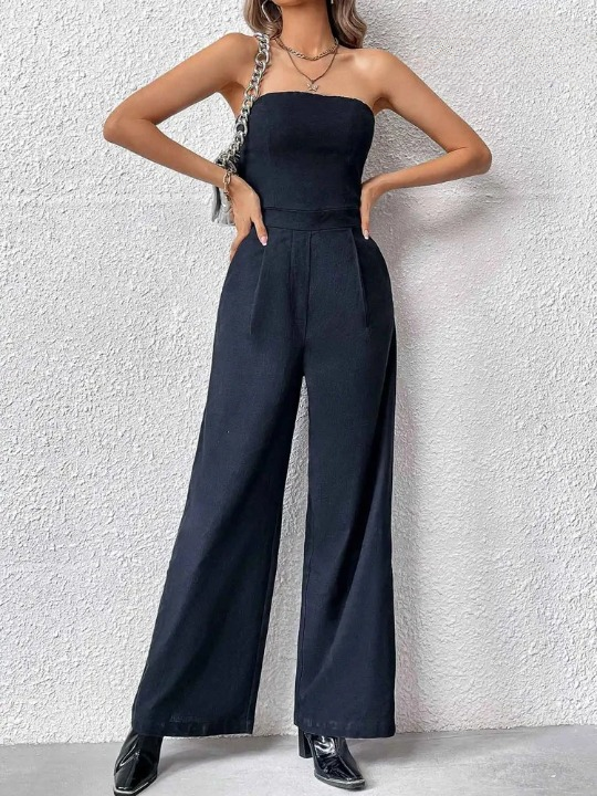 PAULA - Modieuze Strapless Playsuit