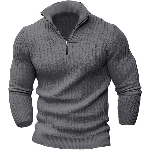THOMAS - Modieuze trui met rits voor heren (Italiaans design)
