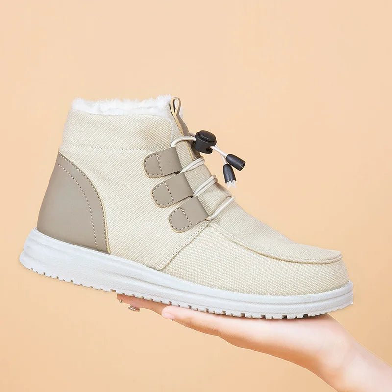 Etta - Geïsoleerde Middenbuidelschoenen met Elastische Band voor Vrouwen