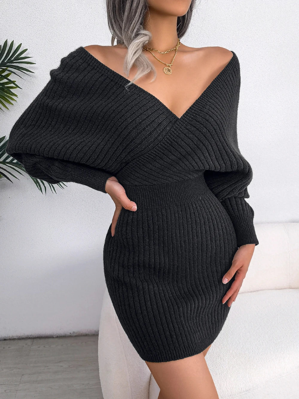 Maris - Trendy Bodycon Sweater Jurken voor Vrouwen