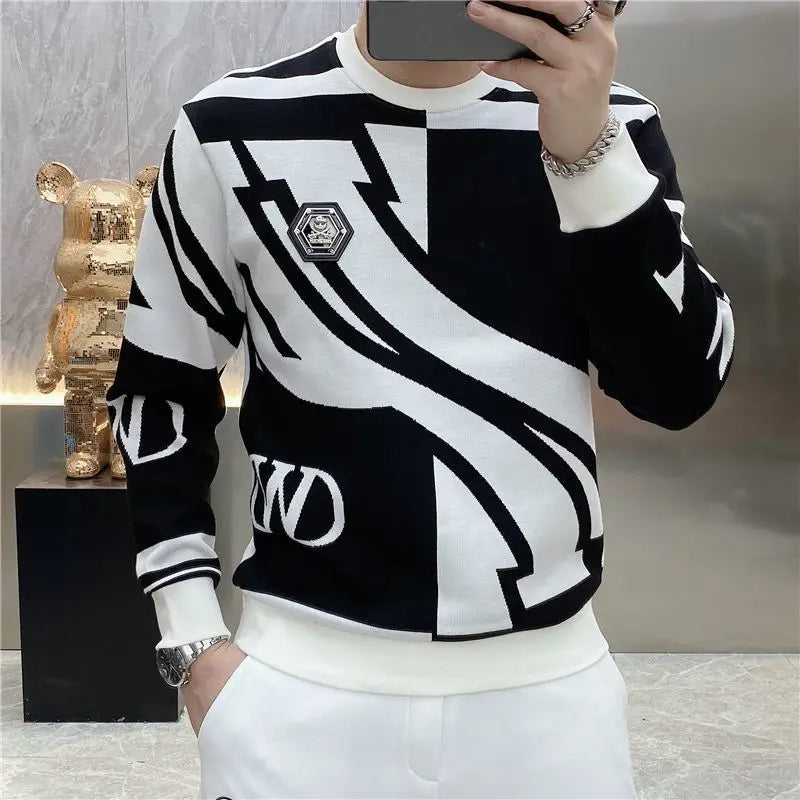 Craig - Trendy heren Sweatshirt met O-hals