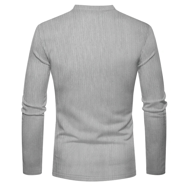 Santiago - Stijlvol Long Sleeve Patch Pocket T-shirt voor Lente Voor Mannen