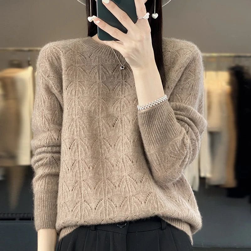 Winika - Luxe Merino Wol Pullover met O-hals