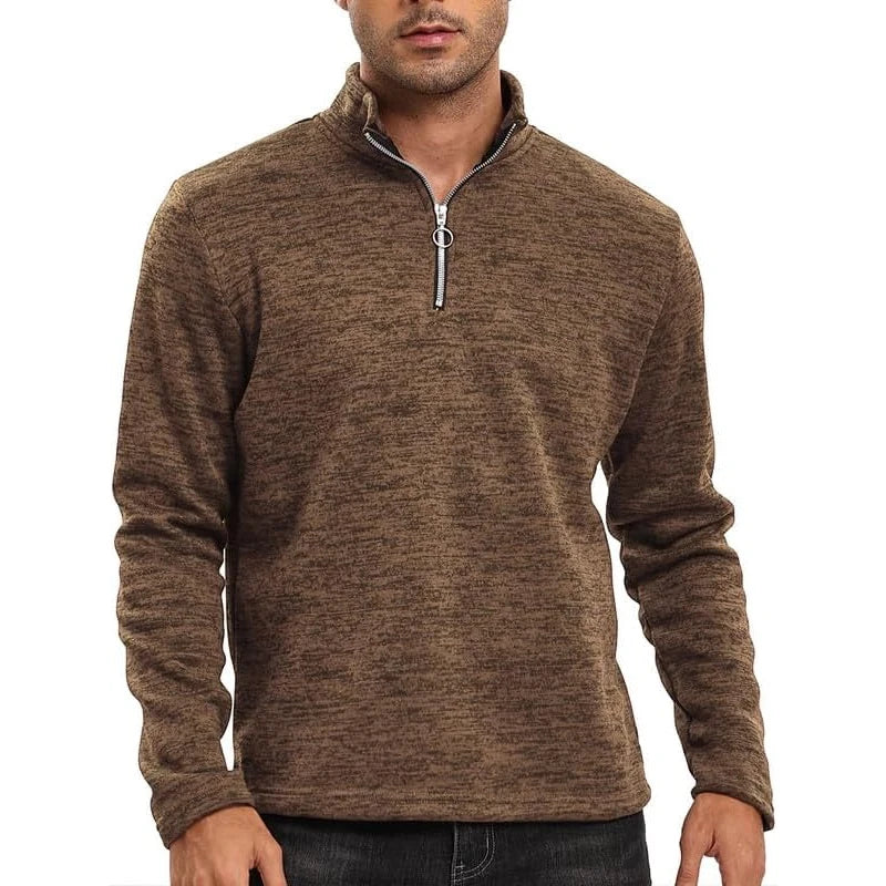 Isaiah - Casual Pullover met halve rits voor heren