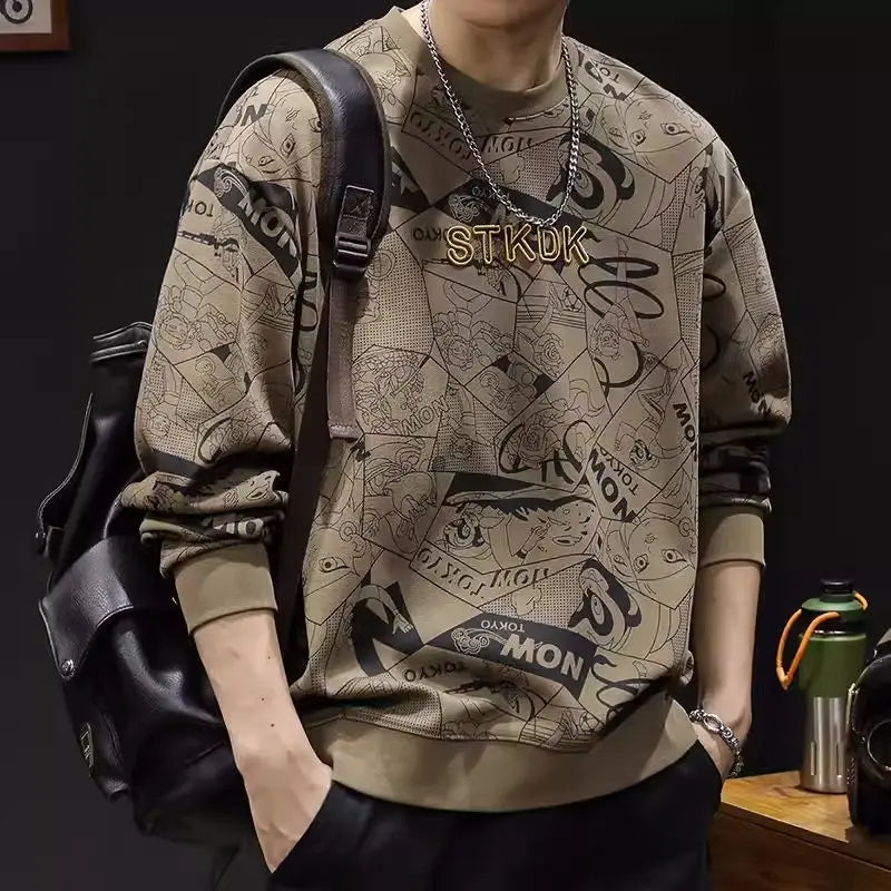 Braxton - Casual Geborduurde Hoodie voor Mannen