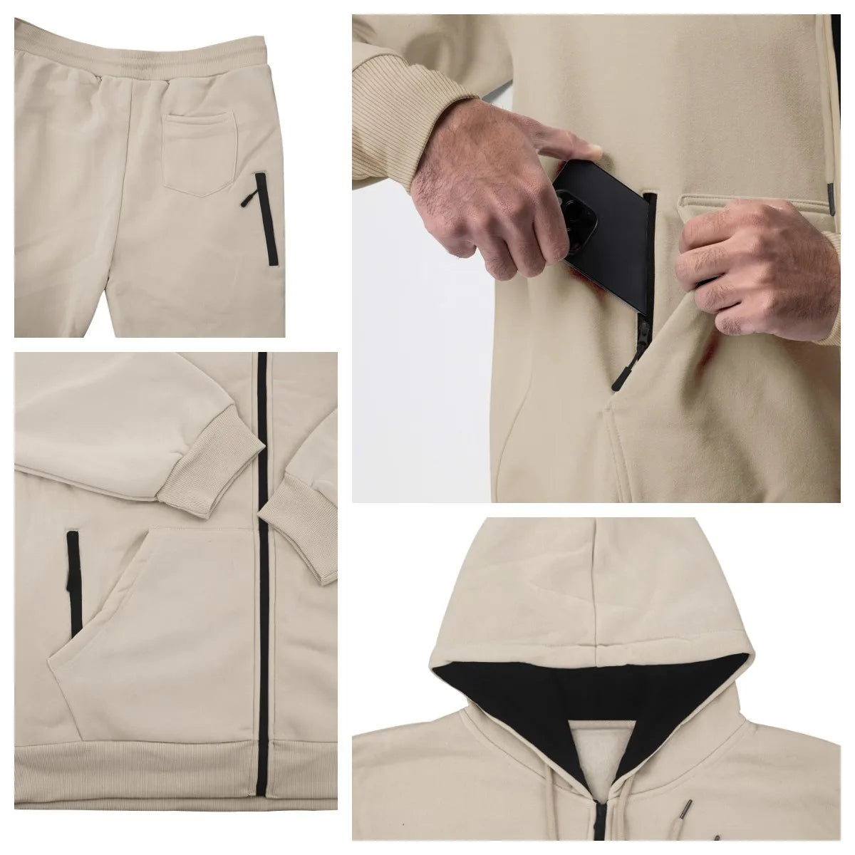 Briar - Dikke fleece jas en broek voor heren