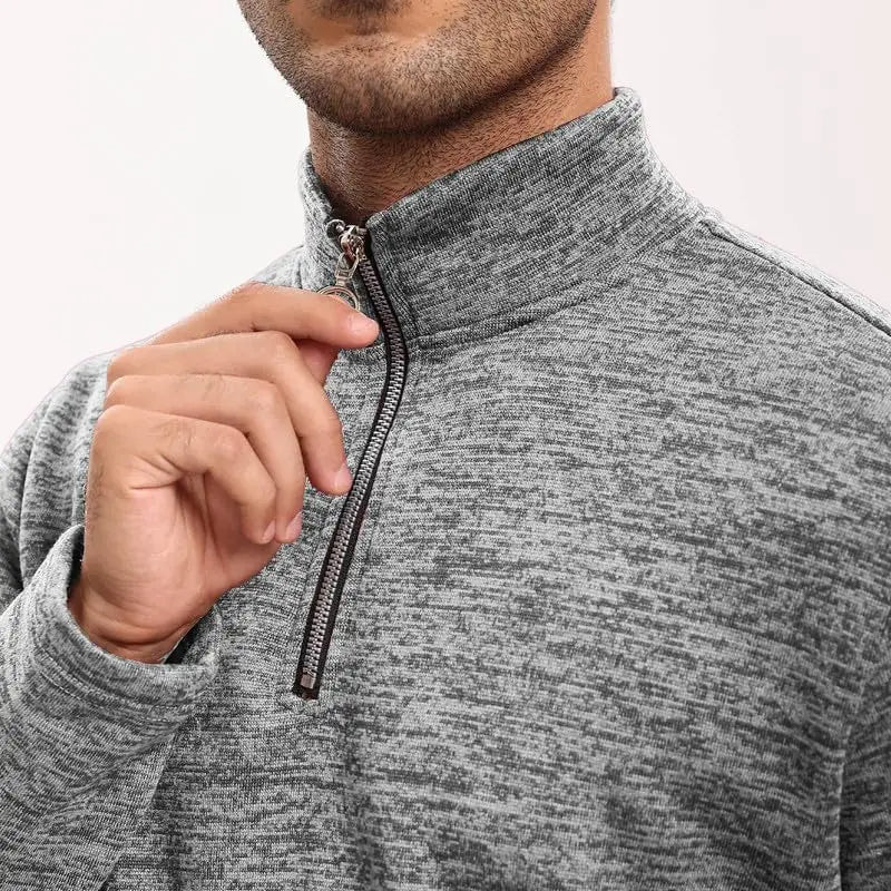 Isaiah - Casual Pullover met halve rits voor heren